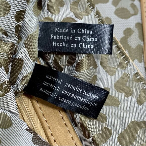 PERLINA New York Handbag Women's TAN Leather Adjustable Crossbody Shoulder Bag - Picture 16 of 16